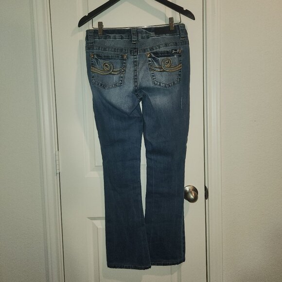 SEVEN7 Brand Slim Boot Cut Jeans Size 6 Cowgirl Style - Picture 2 of 13